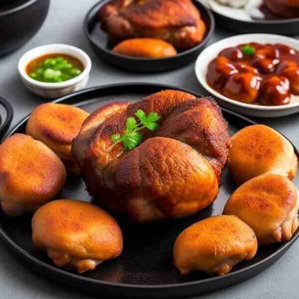Рулька свиная фаршированная языком и курицей
